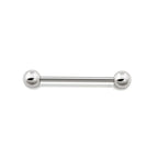 Surgical Steel Tongue Ring Straight Barbell 14 Gauge & Clear - 10 Pack - Kruelty - Photo 4