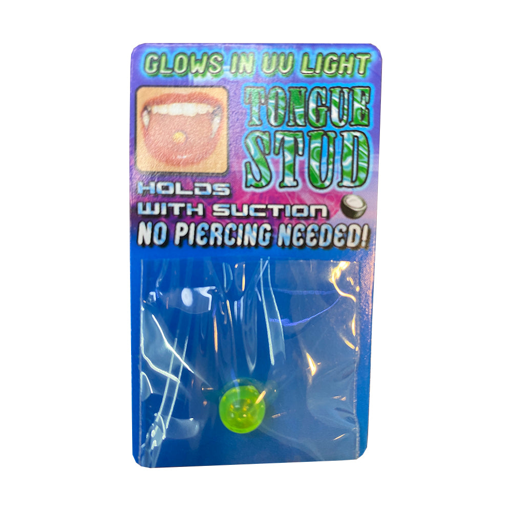 Acrylic 8mm Fake Tongue Stud Ring with UV Glow & Glow in the Dark - photo 4