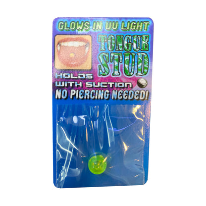 Acrylic 8mm Fake Tongue Stud Ring with UV Glow & Glow in the Dark - photo 4