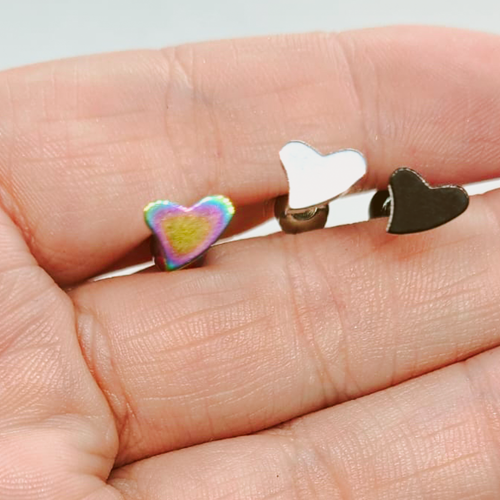 Surgical Steel 14 Gauge Tongue Barbell with Flat Heart - photo 4