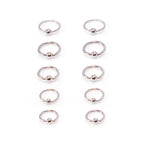 Surgical Steel 14 & 16 Gauge Captive Bead Rings - 10 Pack