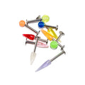 Surgical Steel Labret Monroe Cartilage Studs Mixed Gauges - 10 Pack