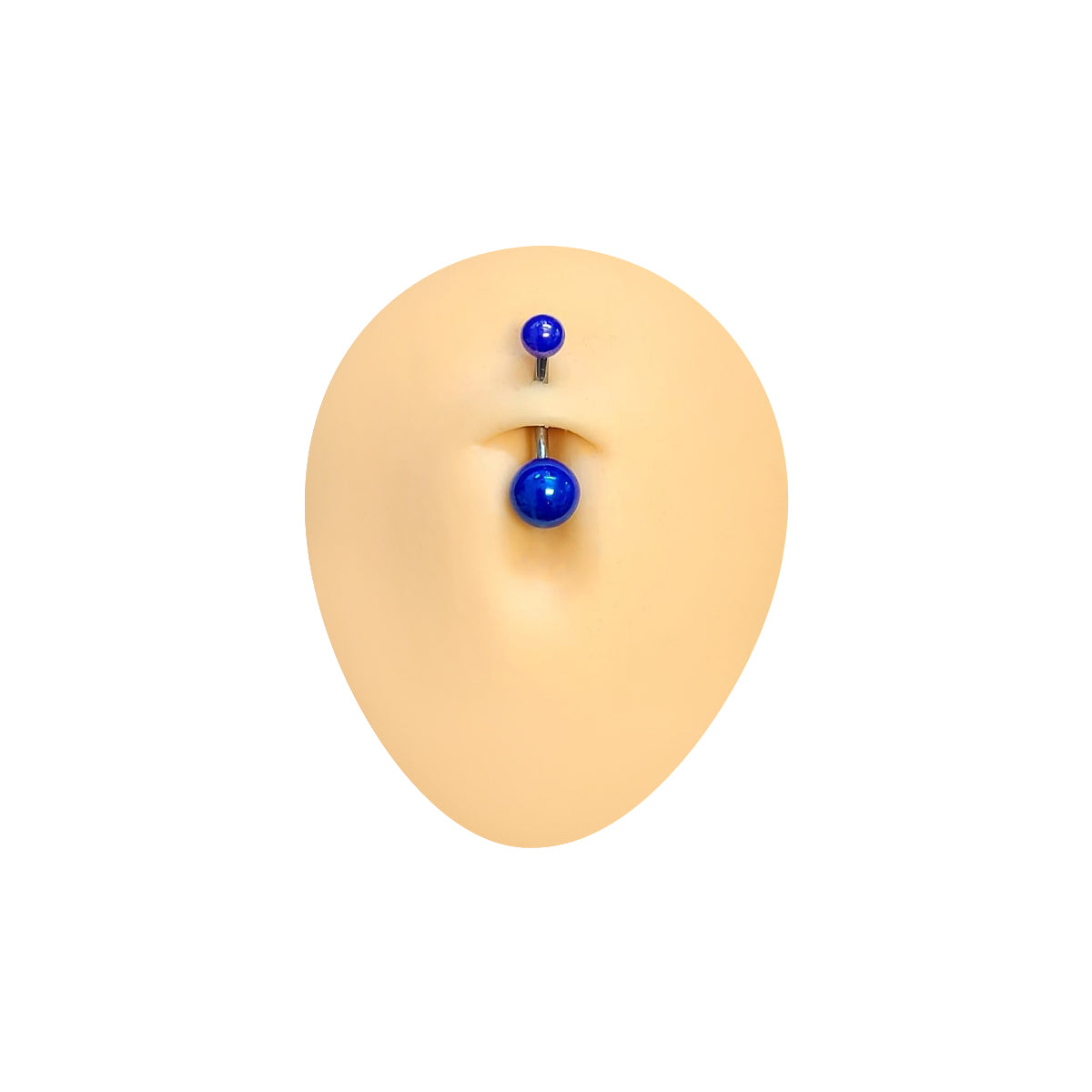 Surgical Steel & Acrylic 14G Metallic Pearlescent Belly Rings - 6 Pack