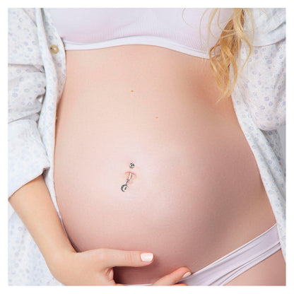 BioFlex 14 Gauge Pregnancy Belly Ring with Crescent Moon - photo 5