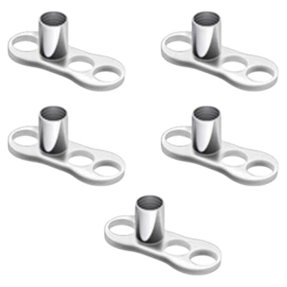 Surgical Steel 14 Gauge 2mm Rise Dermal Anchor Base with 3 Holes - photo 8