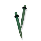 Jade Stone 2 to 6 Gauge Ear Tapers - Pair