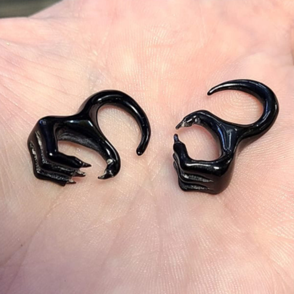 Bone 6 Gauge Talon Claw Tapers Ear Gauges - Pair - photo 3