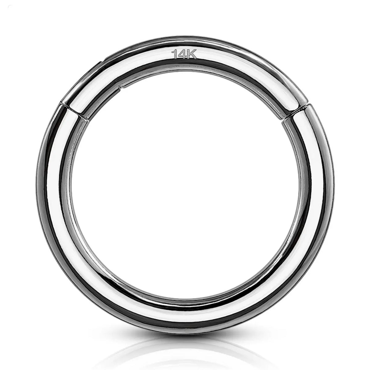 14 Karat Solid Gold Hinged Segment Ring 20 18 & 16 Gauge Seamless Hoop - Kruelty - Photo 7