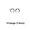 Acrylic Bull Horn Tapers Septum & Ear Plugs O-Rings - Pair - Kruelty - Photo 12