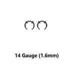 Acrylic Bull Horn Tapers Septum & Ear Plugs O-Rings - Pair - Kruelty - Photo 12