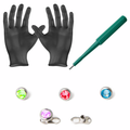 Surgical Steel LionGothic Dermal Piercing Kit - 8 Pack