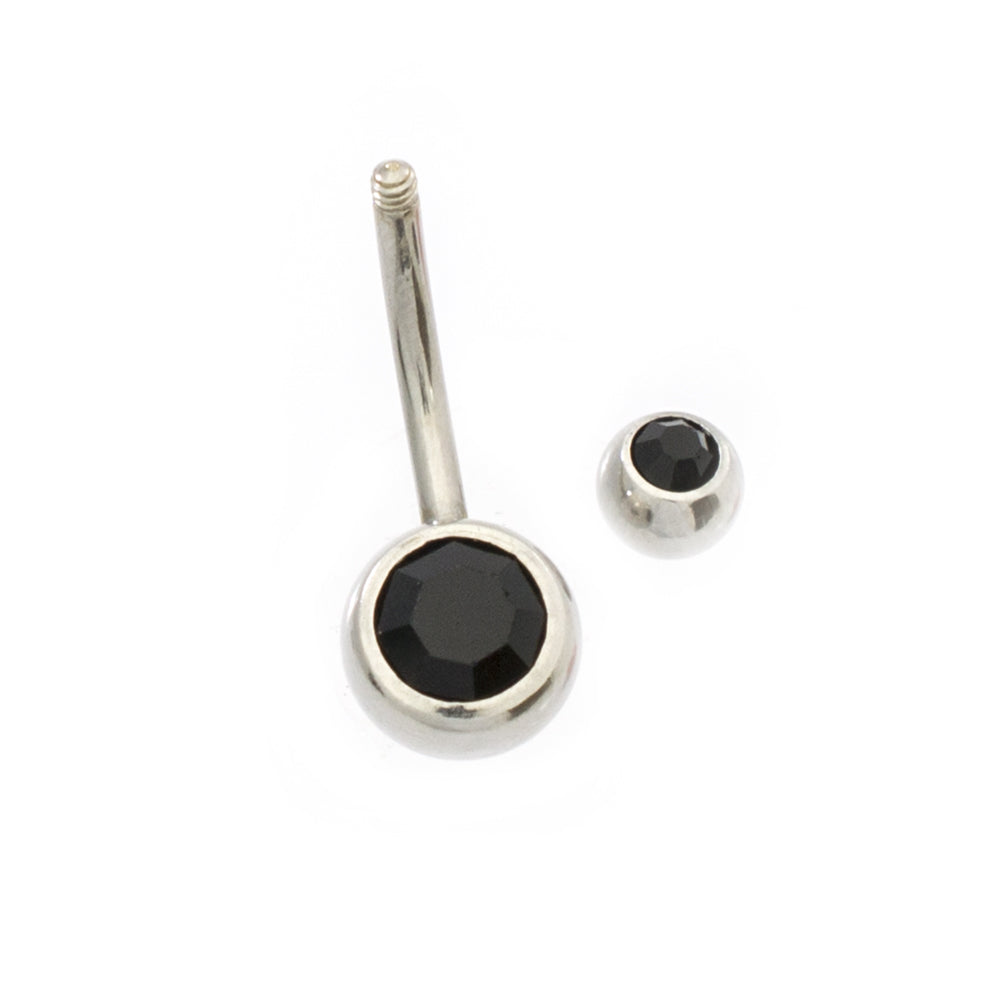 Surgical Steel 14 Gauge Belly Rings with Panda Dangle - 2 Pack - photo 3