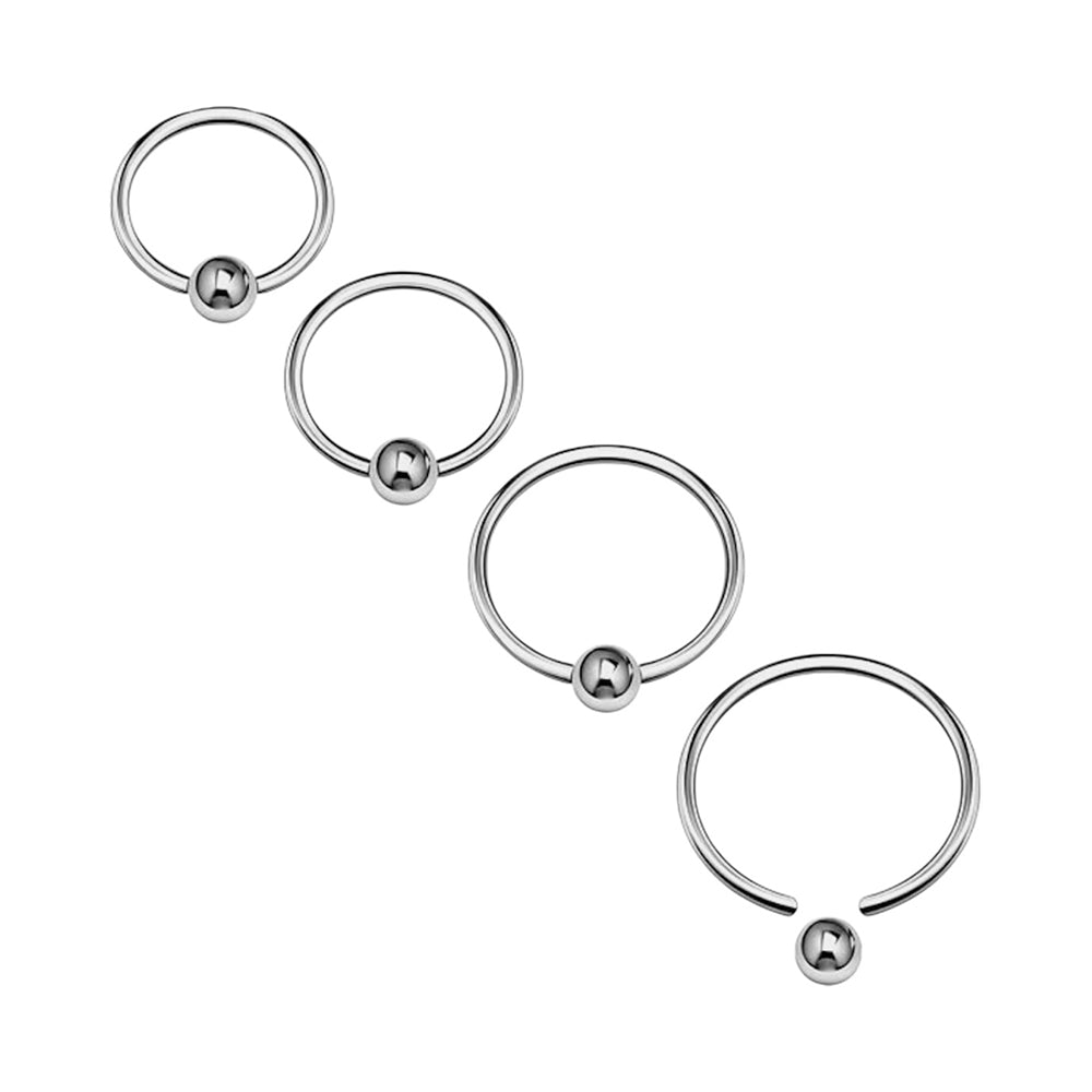 Surgical Steel 8 Gauge Captive Bead Ring with Closure Ball - photo 3