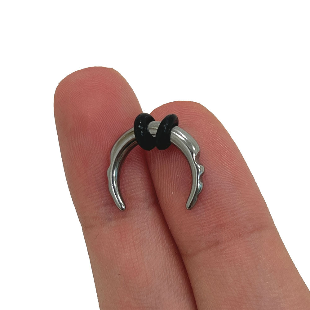 Surgical Steel Ridged Edge Septum Pincher 8 to 14 Gauge 10mm & 12mm - photo 4