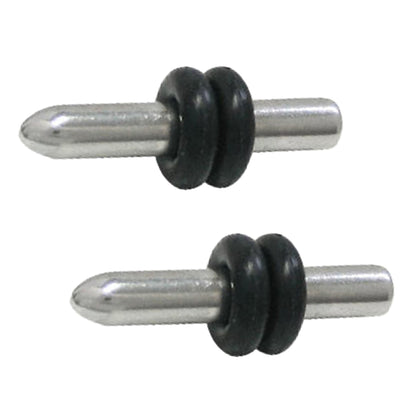 Surgical Steel 8 Gauge Bullet Ear Plugs - Pair