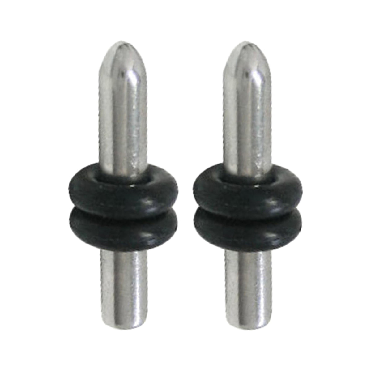 Surgical Steel 8 Gauge Bullet Ear Plugs - Pair - photo 2