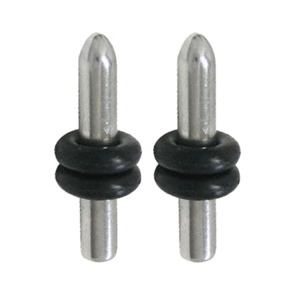 Surgical Steel 8 Gauge Bullet Ear Plugs - Pair - photo 2