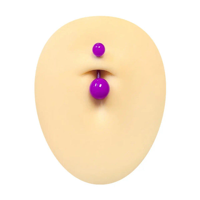 Bio-Flex Acrylic 14 Gauge Flexible Belly Ring - 8 Pack - photo 4