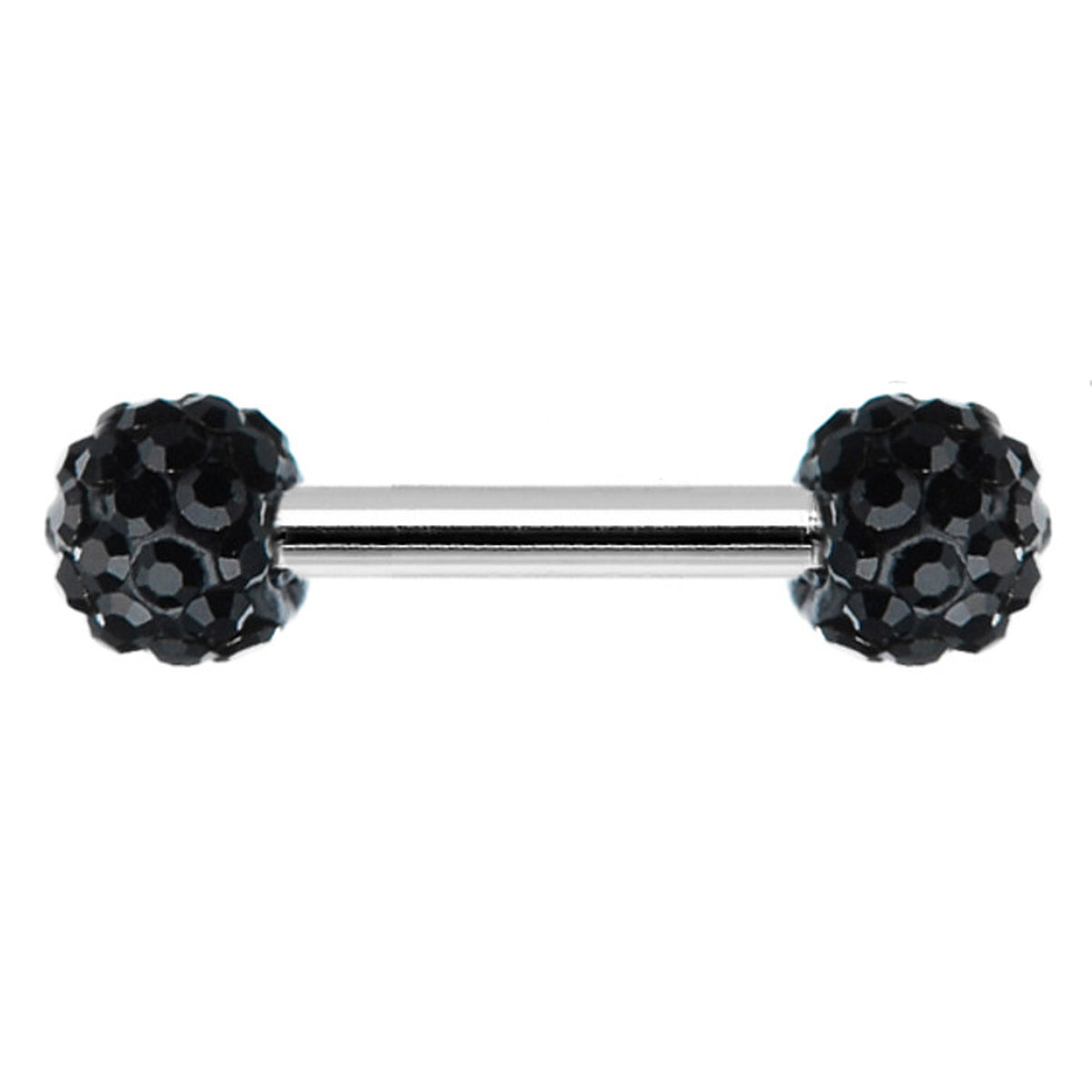 Surgical Steel Nipple Ring Barbell 16 Gauge 1/2" Ferido CZ Gem - Kruelty - Photo 3