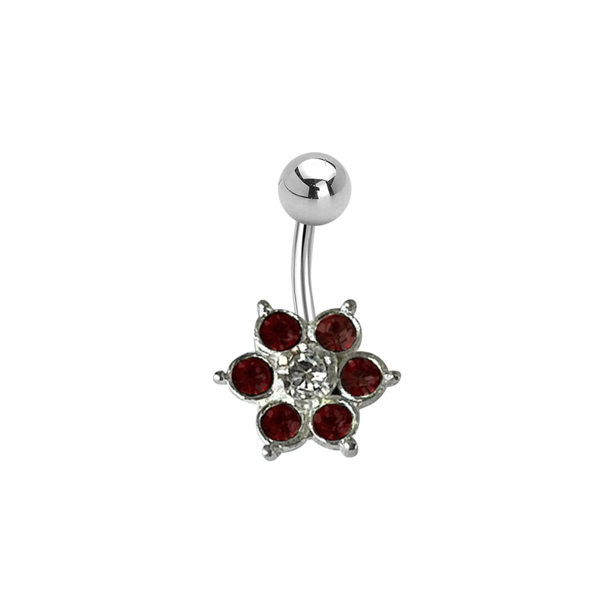 Surgical Steel Belly Ring 14 Gauge 7/16" (11MM) CZ Gems - Kruelty - Photo 11