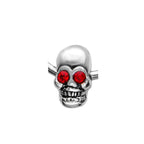 Surgical Steel Captive Bead Ring 16 Gauge Horseshoe Skull - Pair - Kruelty - Photo 6