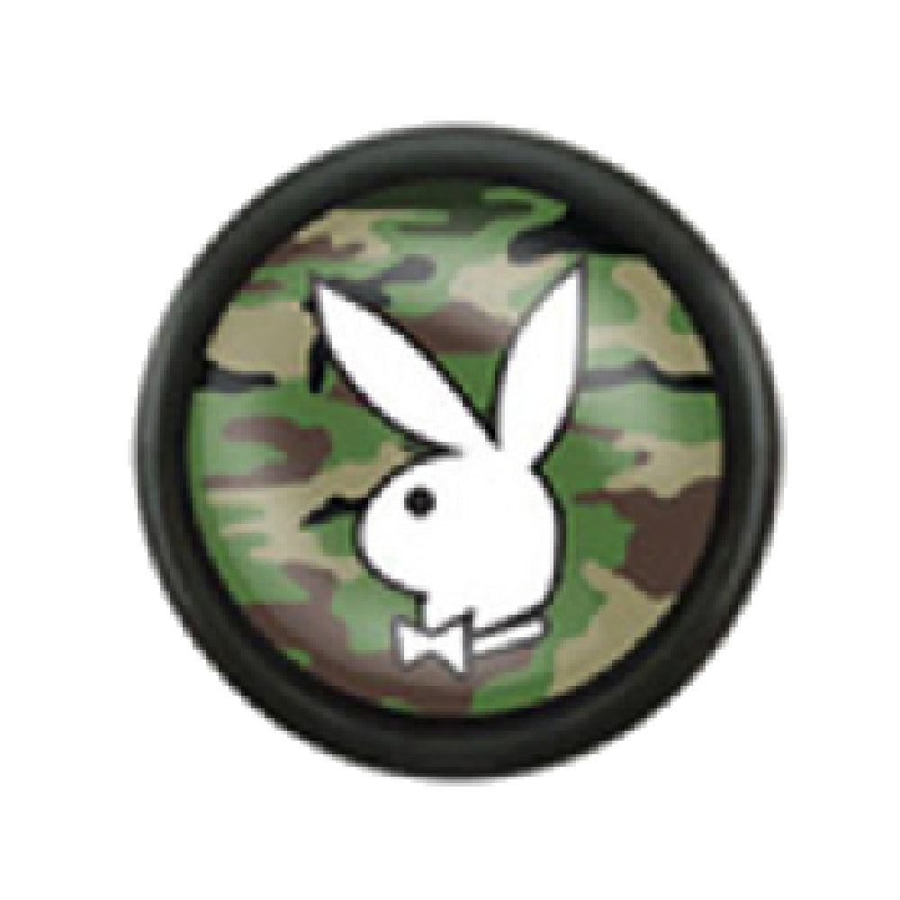 Surgical Steel 16 Gauge Fake Plugs with Playboy Bunny 1/4 Inch - Pair - photo 4