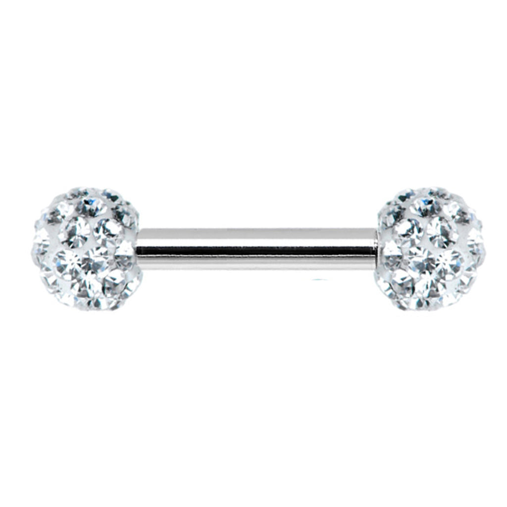 Surgical Steel Nipple Ring Barbell 16 Gauge 1/2" Ferido CZ Gem - Kruelty - Photo 4