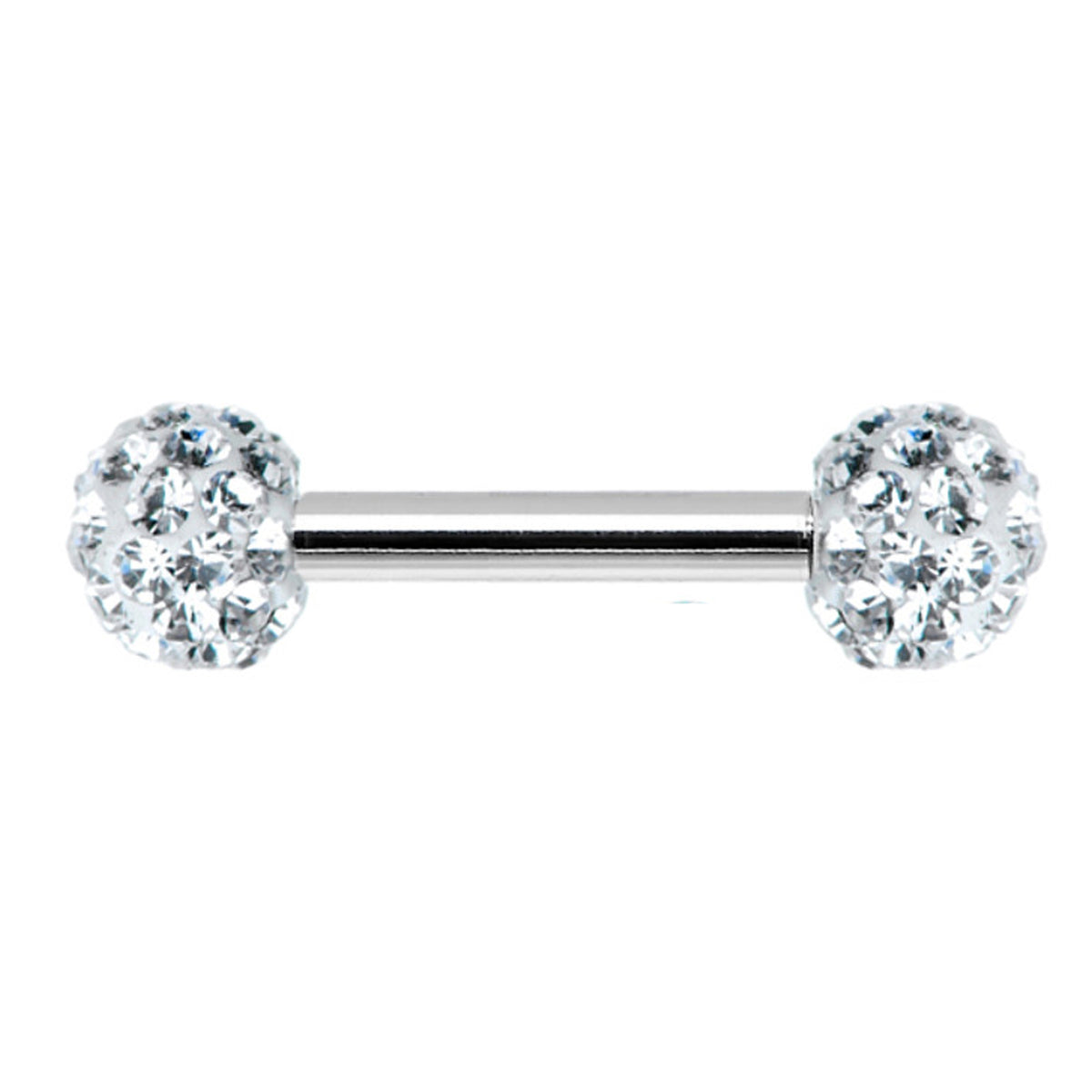 Surgical Steel Nipple Ring Barbell 16 Gauge 1/2" Ferido CZ Gem - Kruelty - Photo 4