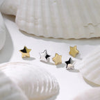 14 Karat Solid Gold Dermal Top 14 Gauge 4 mm Internally Threaded Star - Kruelty - Photo 3