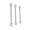 Surgical Steel or Titanium 14 Gauge Industrial Barbell with Dice