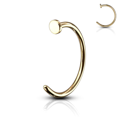 Surgical Steel Nose Hoops 18G or 20G Silver, Black & Gold - 3 Pack - photo 9