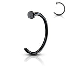 Surgical Steel Nose Hoops 18G or 20G Silver, Black & Gold - 3 Pack - photo 10