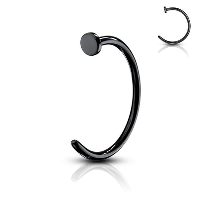 Surgical Steel Nose Hoops 18G or 20G Silver, Black & Gold - 3 Pack - photo 10
