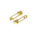 Surgical Steel Nipple Ring Barbell 14 Gauge Safety Pin Heart - Pair - Kruelty - Photo 3