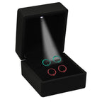 Surgical Steel Black Captive Bead Nipple Ring Hoop