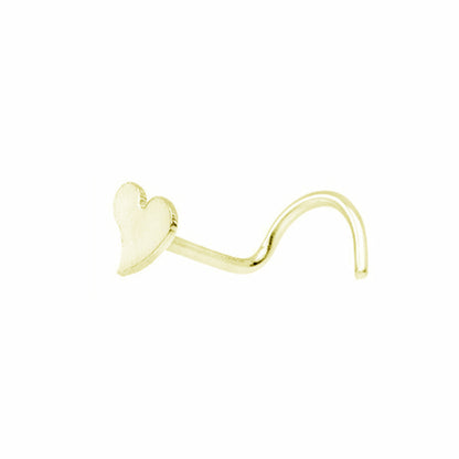 Surgical Steel 20 Gauge Nose Screw with Heart Design - photo 3