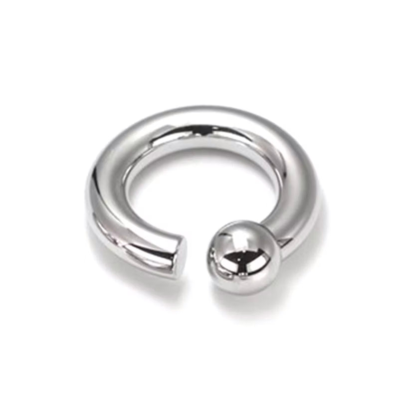 Surgical Steel Large Captive Bead Ring 2 to 00 Gauge Internally Thread - Kruelty - Photo 4