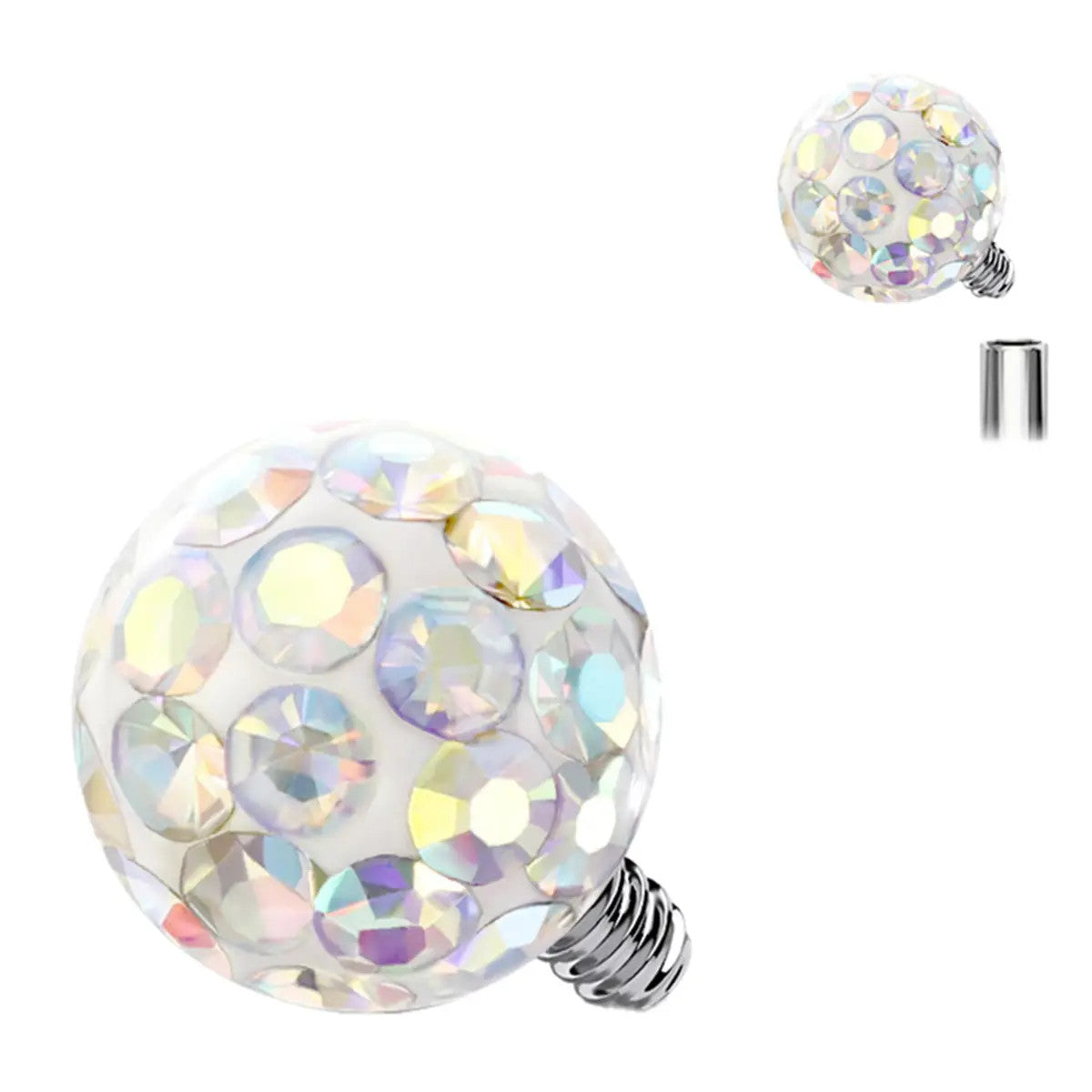 Titanium 14 & 16 Gauge Ferido Ball Dermal Anchor Top - photo 8