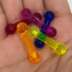 UV Acrylic 4 Gauge Straight Barbell