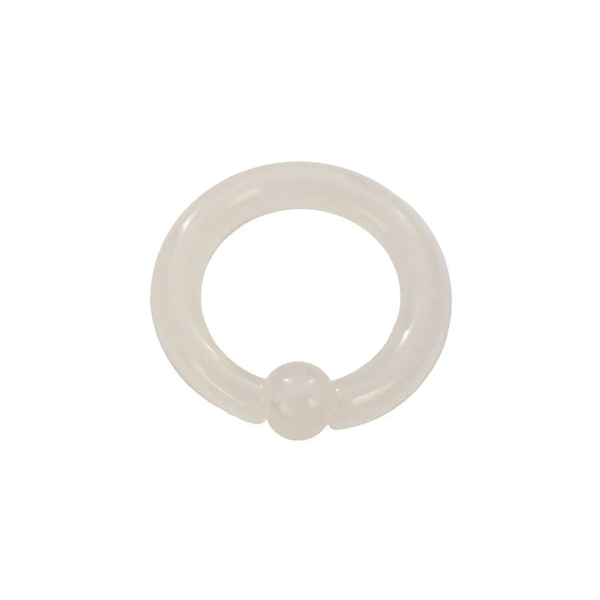 Glow in the Dark Acrylic 8 to 12 Gauge Septum Clicker Hoop