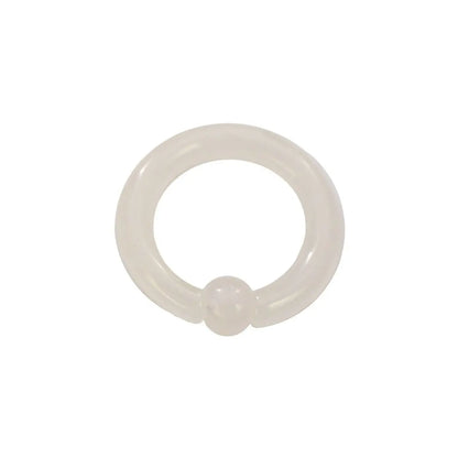 Glow in the Dark Acrylic 8 to 12 Gauge Septum Clicker Hoop
