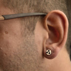 Acrylic 2 Gauge Star Stripe Ear Tapers & Plugs Stretching Set - 4 Pack