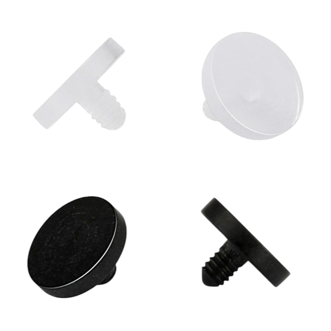 Acrylic Retainer Anchor Dermal Tops 14 Gauge - 2 Colors