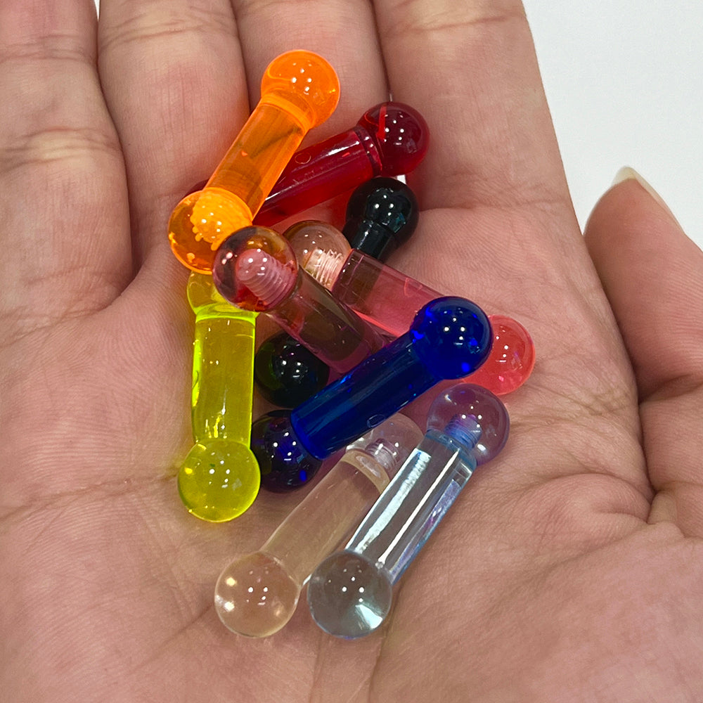 Ultra Violet Acrylic Straight Barbell 2 Gauge 15mm - 9 Colors