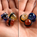 Acrylic 1/2 Inch UV Glow Swirl Bullet Ear Plugs - Pair - photo 4