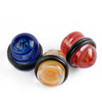 Acrylic 1/2 Inch UV Glow Swirl Bullet Ear Plugs - Pair - photo 2