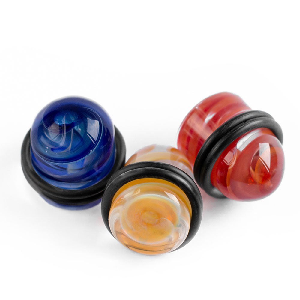 Acrylic 1/2 Inch UV Glow Swirl Bullet Ear Plugs - Pair - photo 2