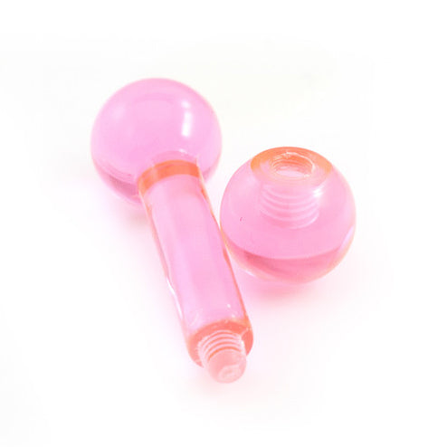 Acrylic Straight Barbell 6 Gauge 15mm - 8 Colors