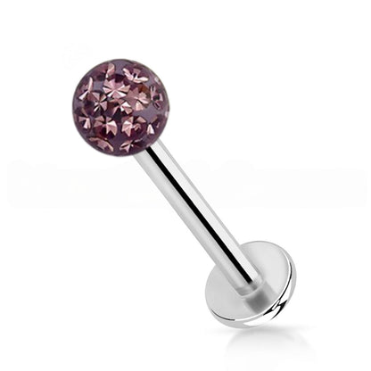 Surgical Steel 16 Gauge Labret Stud with Ferido Ball