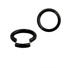 Black Anodized Titanium Segment Ring - 14 & 16 Gauge